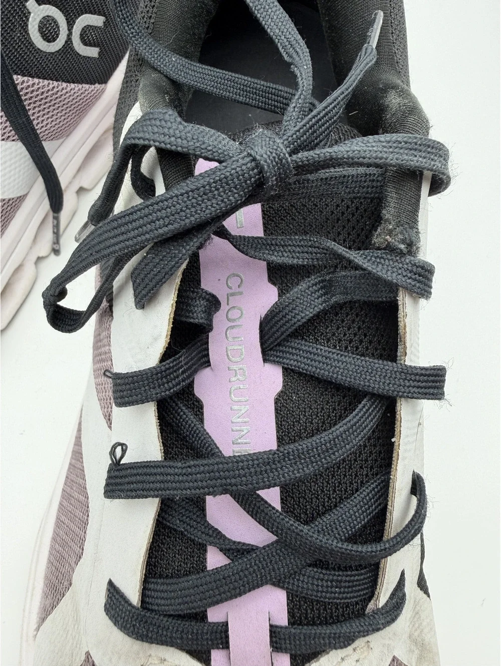On Women's Cloundrunner Heron Black Running Sneaker, Size 10